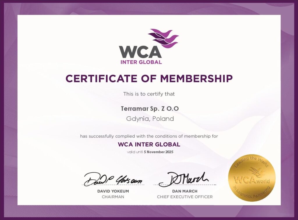 certyfikat wca